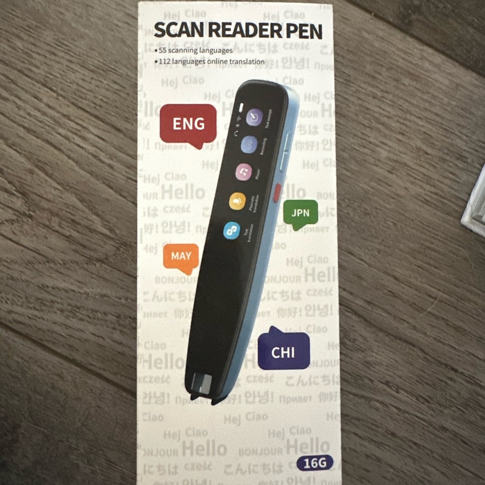 ENWYES Scan Reader Pen 4 [Collins Dictionary Built-in],Pen Scanner Text to Speec